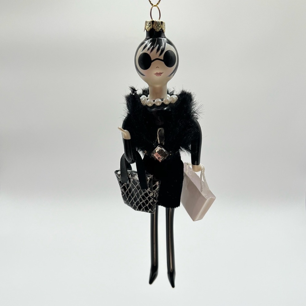 Fashion Girl Glass Ornament by Robert Stanley 7.5"